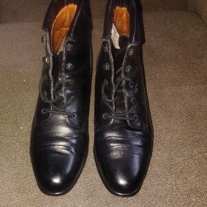 Maine Woods Black Leather Men's Boots